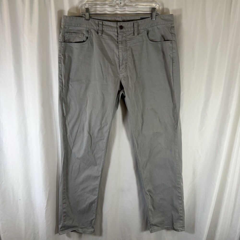 Vineyard Vines Slim Khaki Pants Men's 38x32 Grey Chino Khaki Cotton Spandex